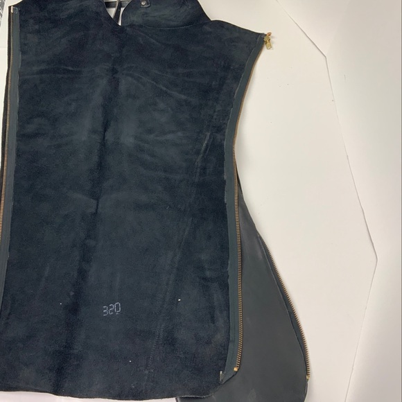 Motorcycle Chaps Adult XL Biker Belt Adjustable Riding Zipper Inseam Raw Hem - Picture 5 of 7